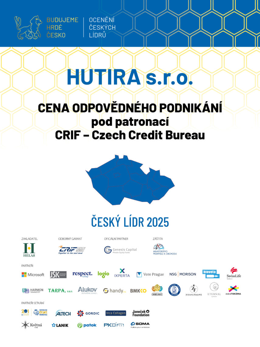 Společně jsme dokázali, že odpovědné podnikání má smysl děkujeme | HUTIRA