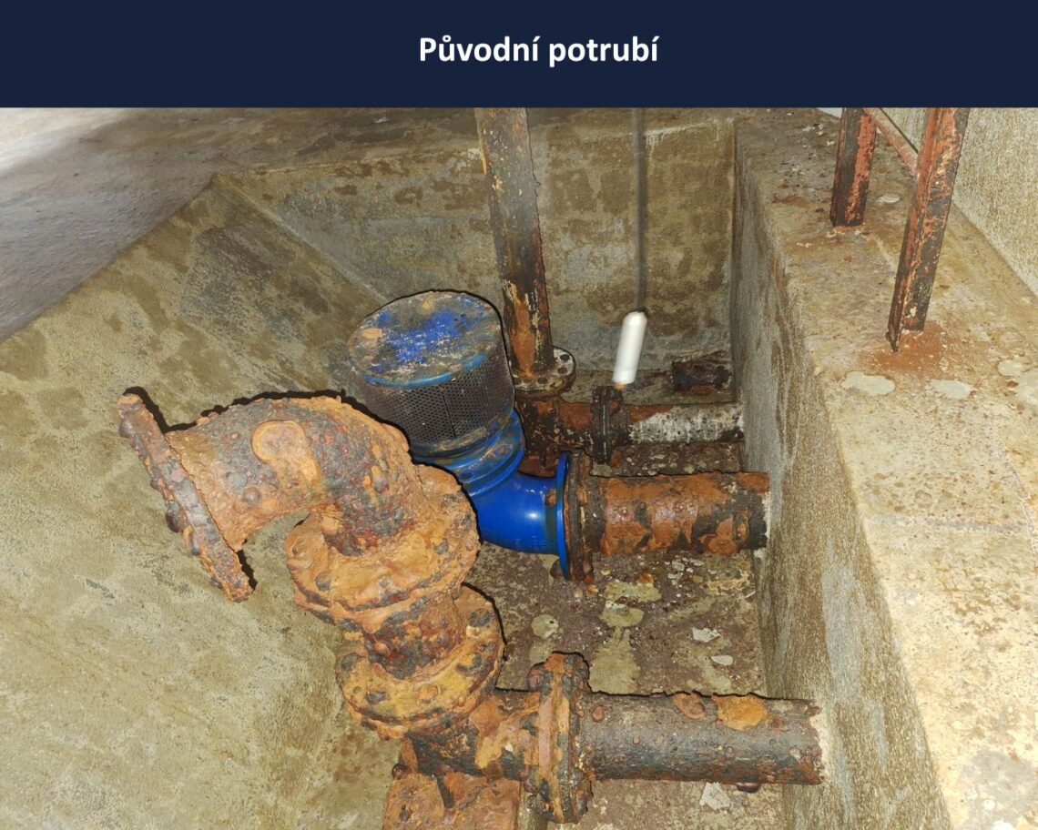 Naše opravné spojky REPAMAX slouží v akumulační nádrži vodojemu v Jihlavě | HUTIRA