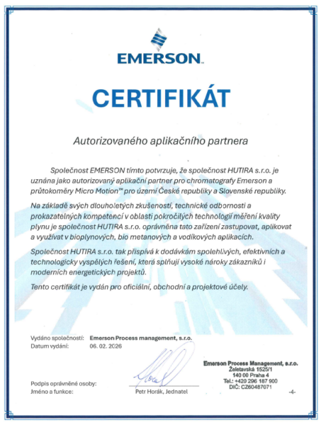 Stali jsme se autorizovaným aplikačním partnerem Emerson