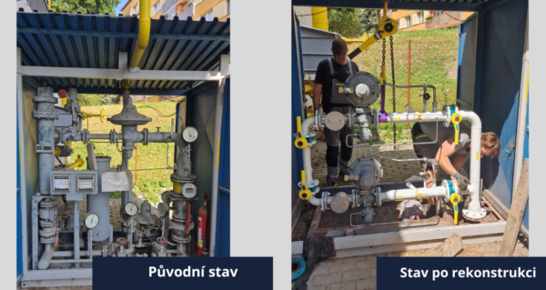 Rekonstrukci regulační stanice v Havlíčkově Brodě jsme zvládli během jediného dne